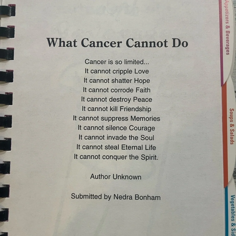 Cooking for a Cause 2011 Volume IV Spiral Cookbook